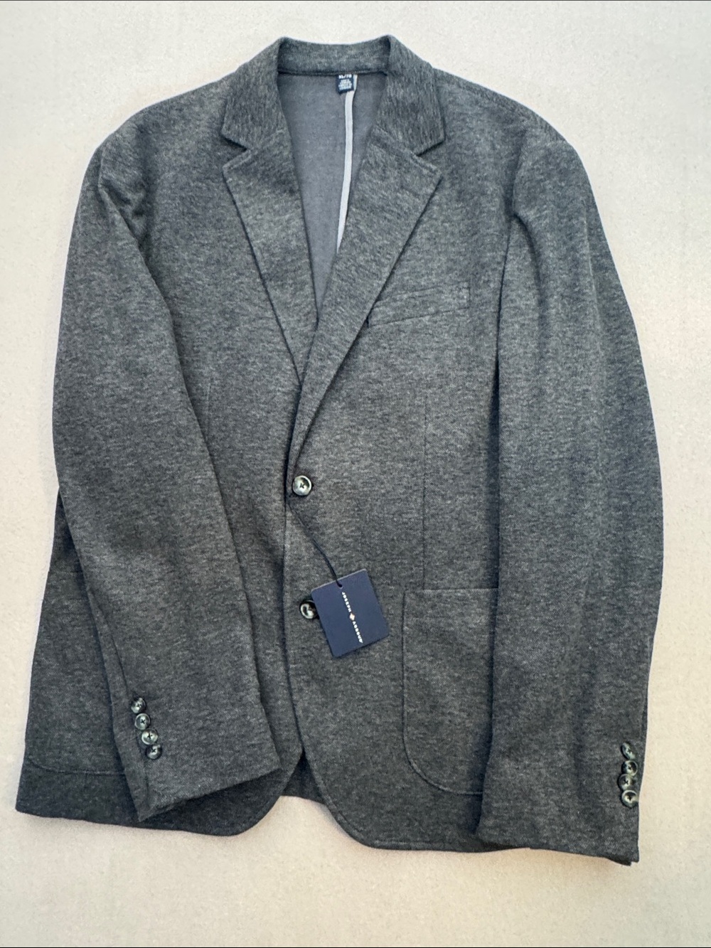 Joseph Abboud Charcoal Gray Knit Blazer, XL